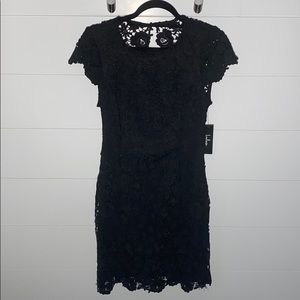 Lulus Romance Language Black Backless Lace Dress